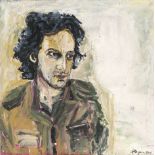 Pasqua, Philippe: autoportrait "autoportrait" Öl auf Leinwand. 1995. 100 x 100 cm. Unten rechts