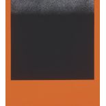 Geiger, Rupprecht: schwarz auf rot schwarz auf rot Farbserigraphie auf Karton. 1968. 67 x 60 cm.