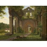 Schirmer, August Wilhelm Ferdinand: Ansicht der Ruine von Paulinzella Ansicht der Ruine der