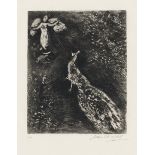 Chagall, Marc: Der Pfau beklagt sich bei Juno; Die Hündin und ihre gute Freundin Der Pfau beklagt