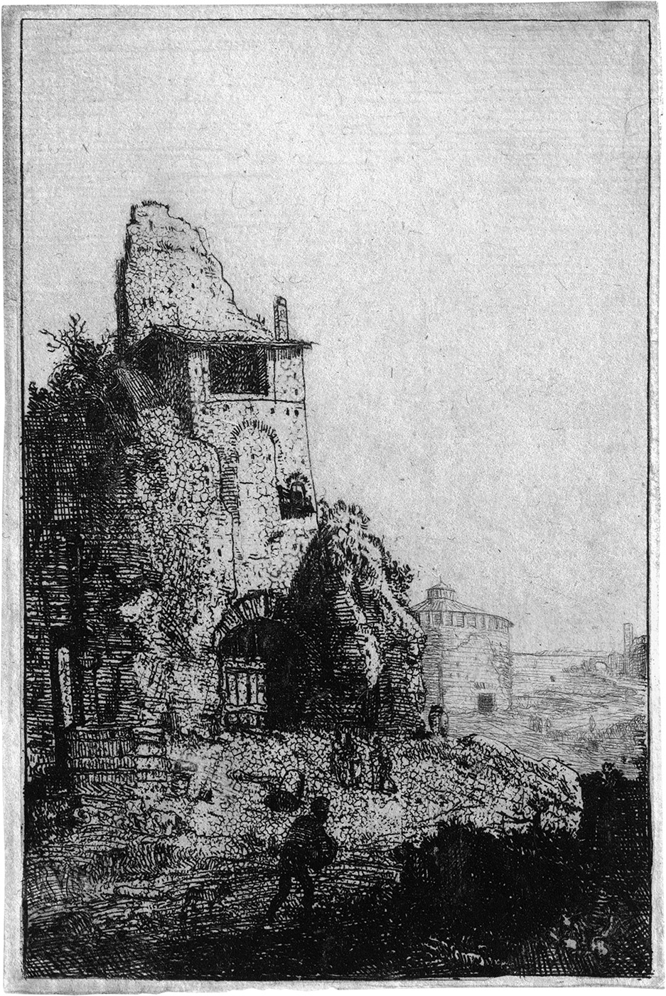 Breenbergh, Bartholomäus: Ansichten mit Römischen Ruinen Ansichten mit Römischen Ruinen. 6 - Image 2 of 2