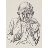 Beckmann, Max: Bildnis Dr. Weiner Bildnis Dr. Weiner Lithographie auf Velin. 1921. 54,5 x 42 cm (