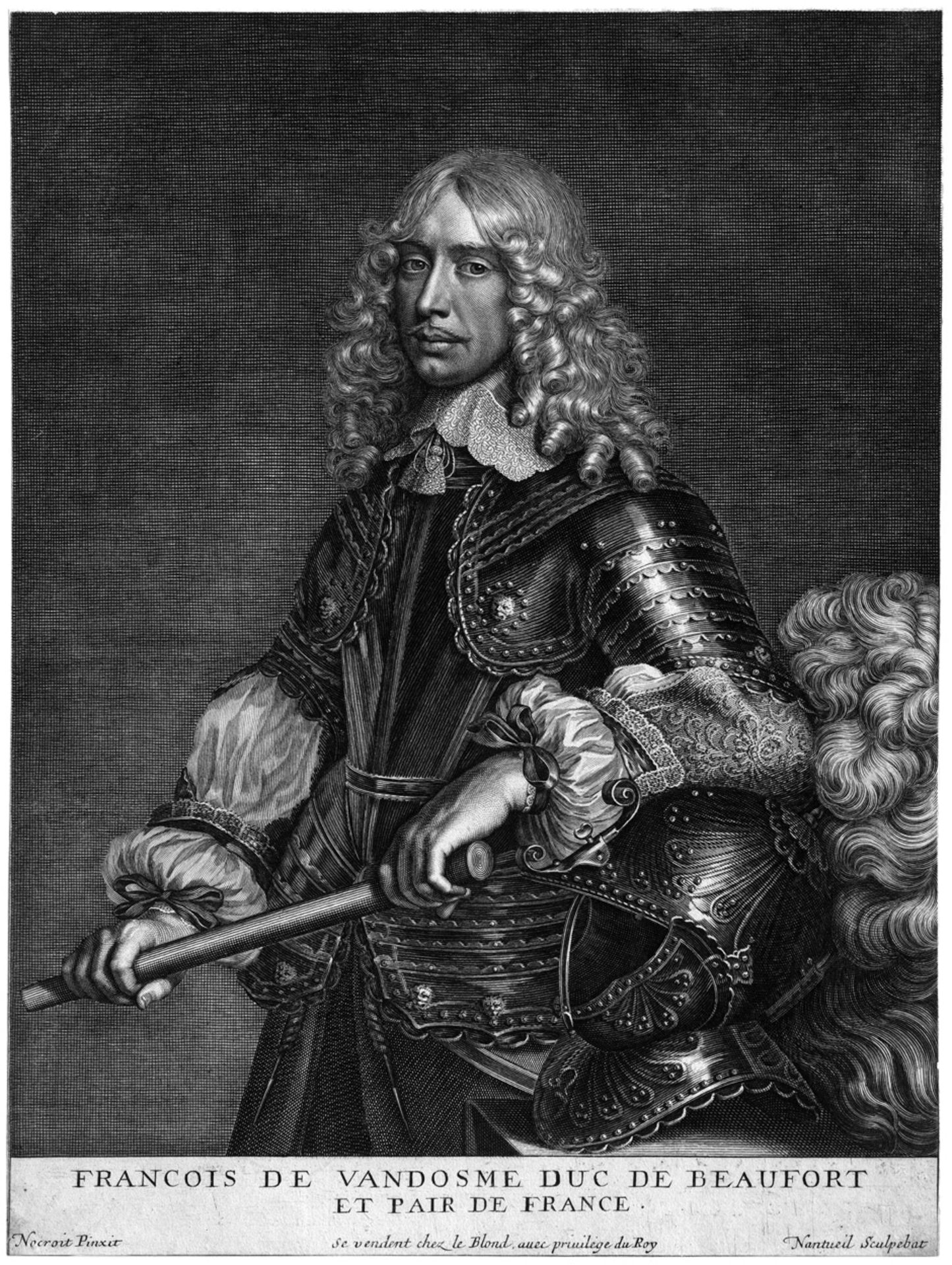 Nanteuil, Robert: Bildnis des François de Vendôme, duc de Beaufort Bildnis des François de