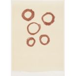 Motherwell, Robert: Five Circles Five Circles Farblithographie auf BFK Rives-Velin. 1971/72. 87 x