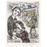 Chagall, Marc: Tendresse aus: Songes Tendresse aus: Songes Farbaquatinta auf Velin. 1981. 30,4 x