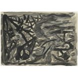 Penck, A. R.: Ohne Titel Ohne Titel Gouache auf Velin. 42 x 59,5 cm. Verso signiert "Ralf". Bei