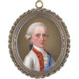 Dresden: um 1770/75. Kurfürst Friedrich August III. von Sachsen in weißer Uniform um 1770/1775.