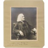 Held, Louis: Portrait of Franz Liszt at age 75 Portrait of Franz Liszt at age 75. 1885. Vintage