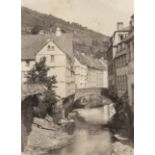 Germany: Views of Montjois (Monschau) Photographer unknown. Views of Montjois (Monschau). 1890s.