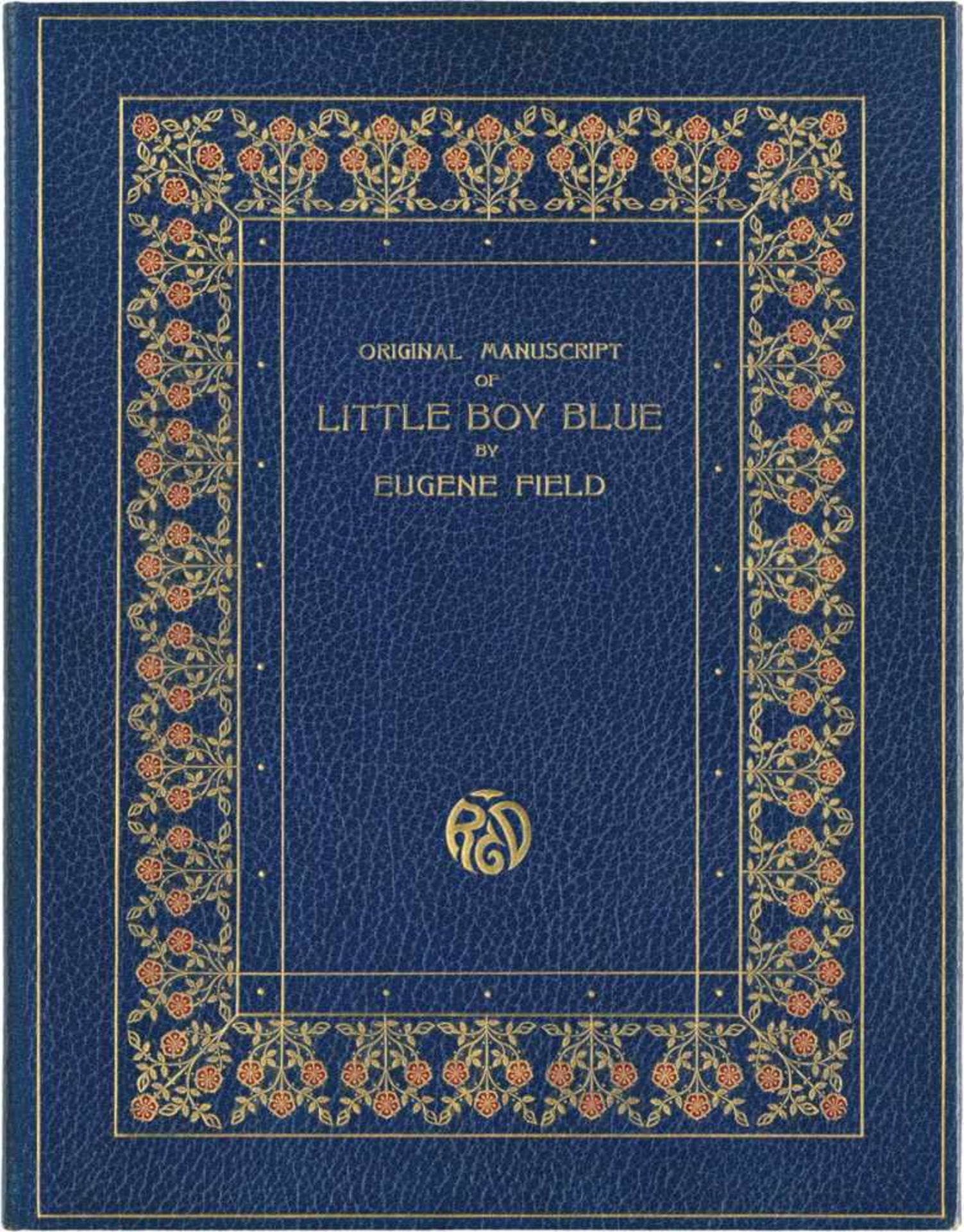 Field, Eugene: Prächtig gebundenes Gedichtmanuskript "Little Boy Blue" Monastery Hill Bindery -