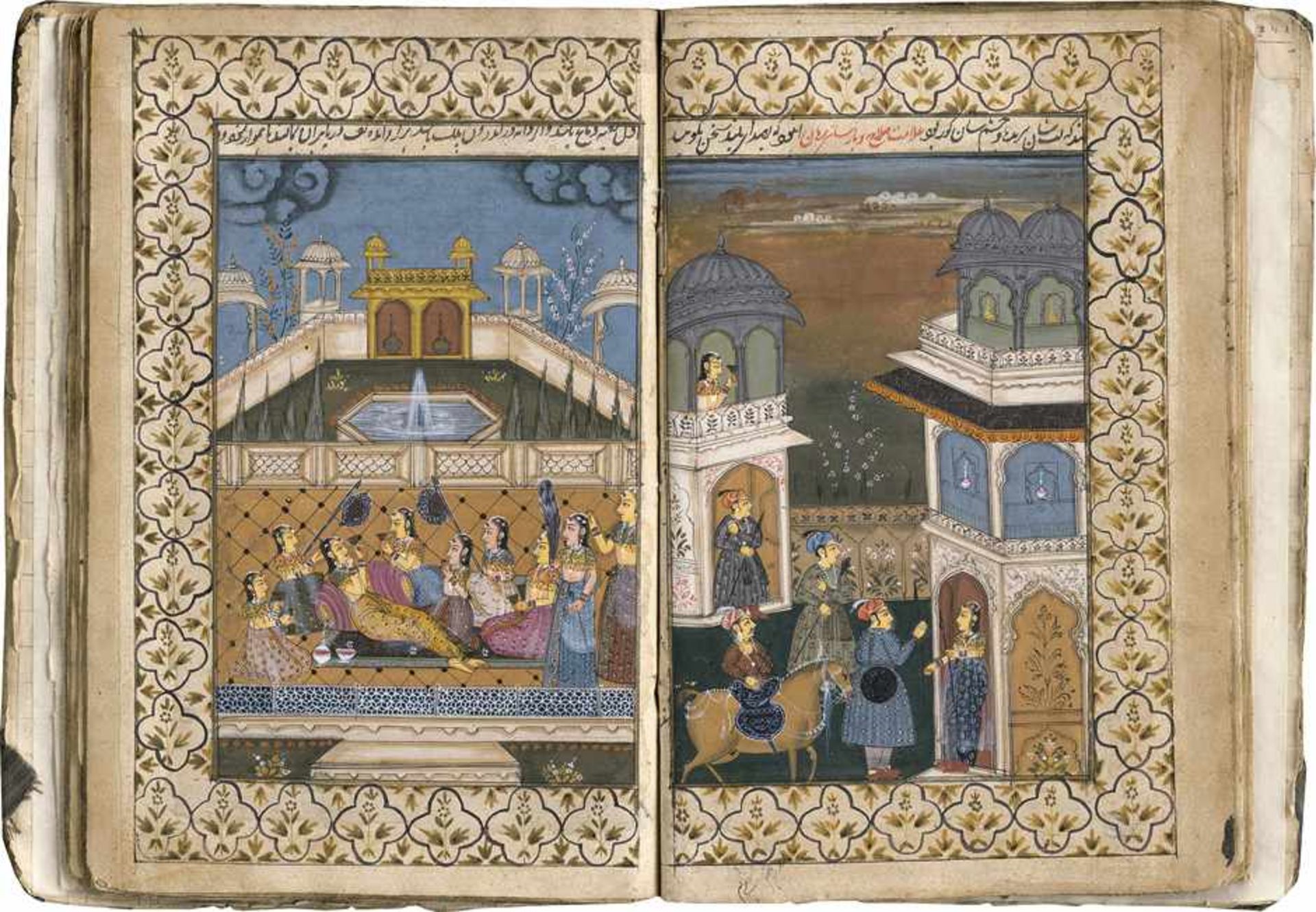 Firdousi, Abu l-Qasim: Album mit indo-persische Miniaturen. Firdousi, Abu l-Qasim - Album mit indo-
