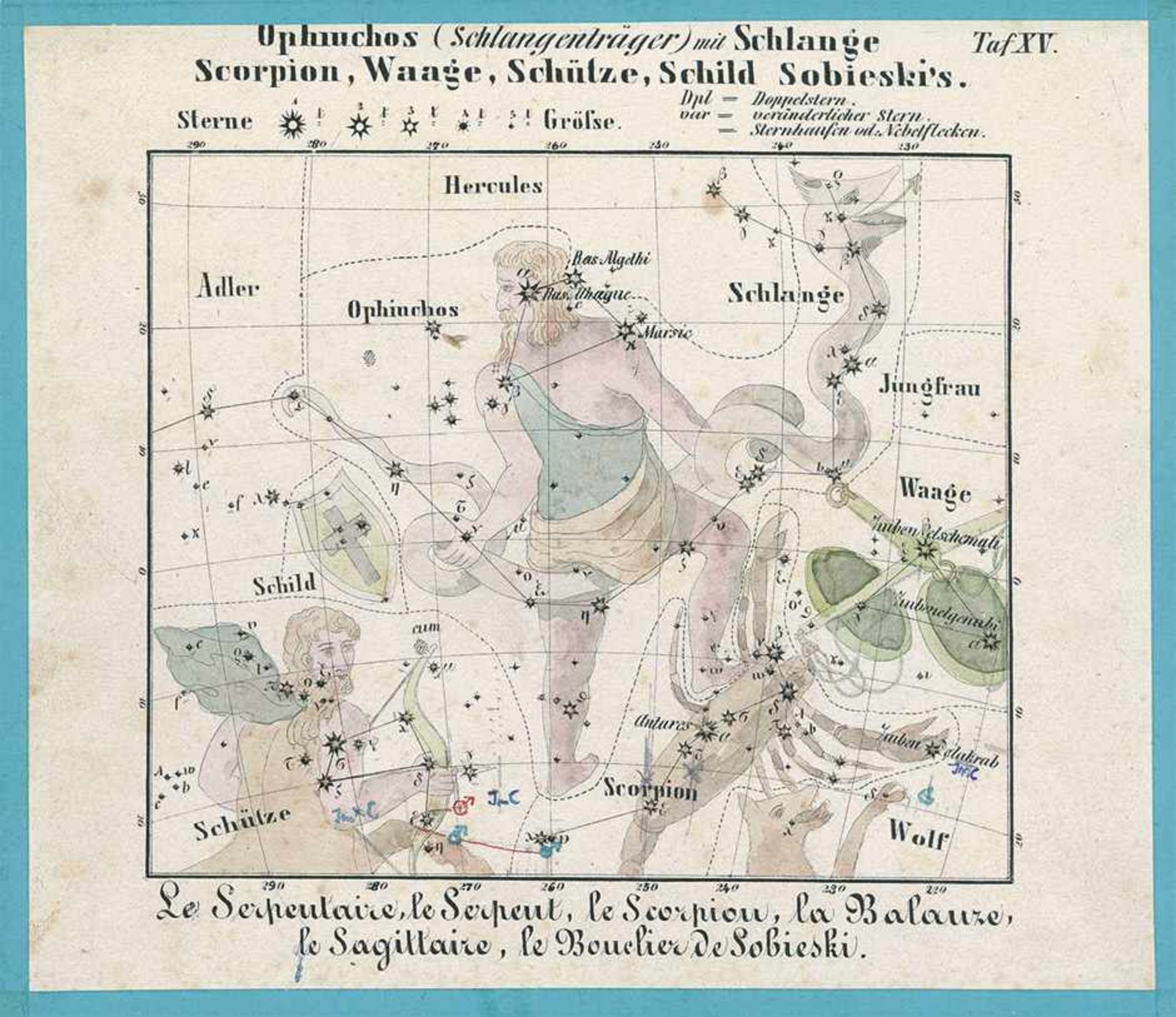 Möllinger, Otto: Himmelsatlas mit transparenten Sternen Möllinger, Otto. Himmelsatlas mit