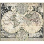 Homann, Johann Baptist: Planiglobii terrestris cum utroq hemisphaerio caelesti generalis Homann,