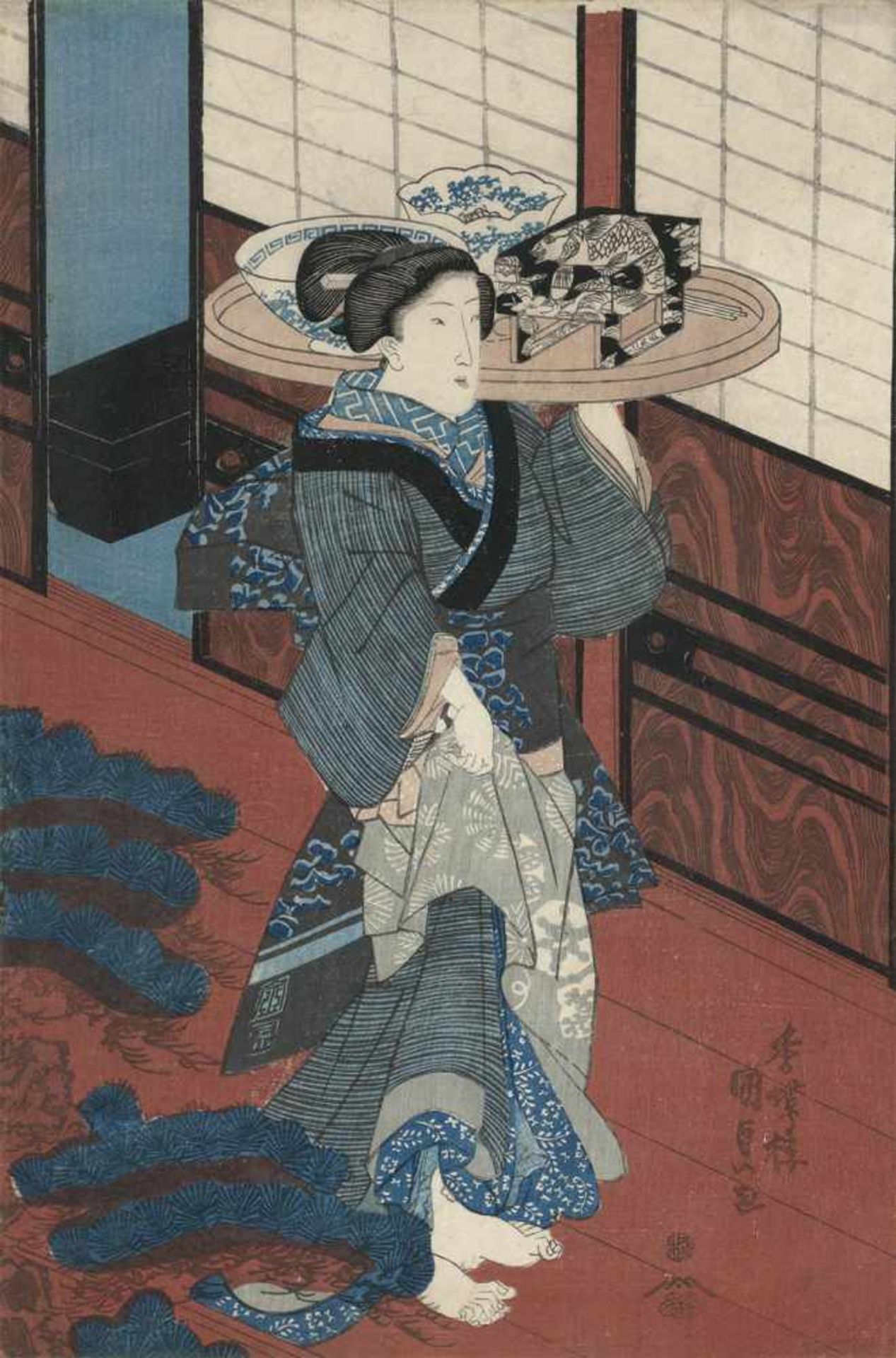 Kunisada, Utagawa: Bijin-ga. Schöne Frauen. Kunisada, Utagawa. Bijin-ga. Triptychon dreier