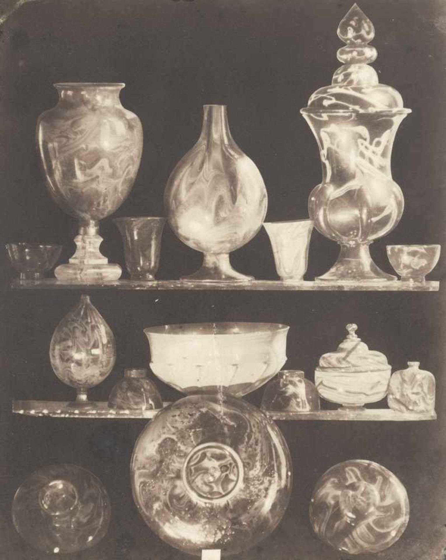 Belitski, Ludwig: Art glasswareArt glassware. Before 1854. Salt print from wet plate negative. 22