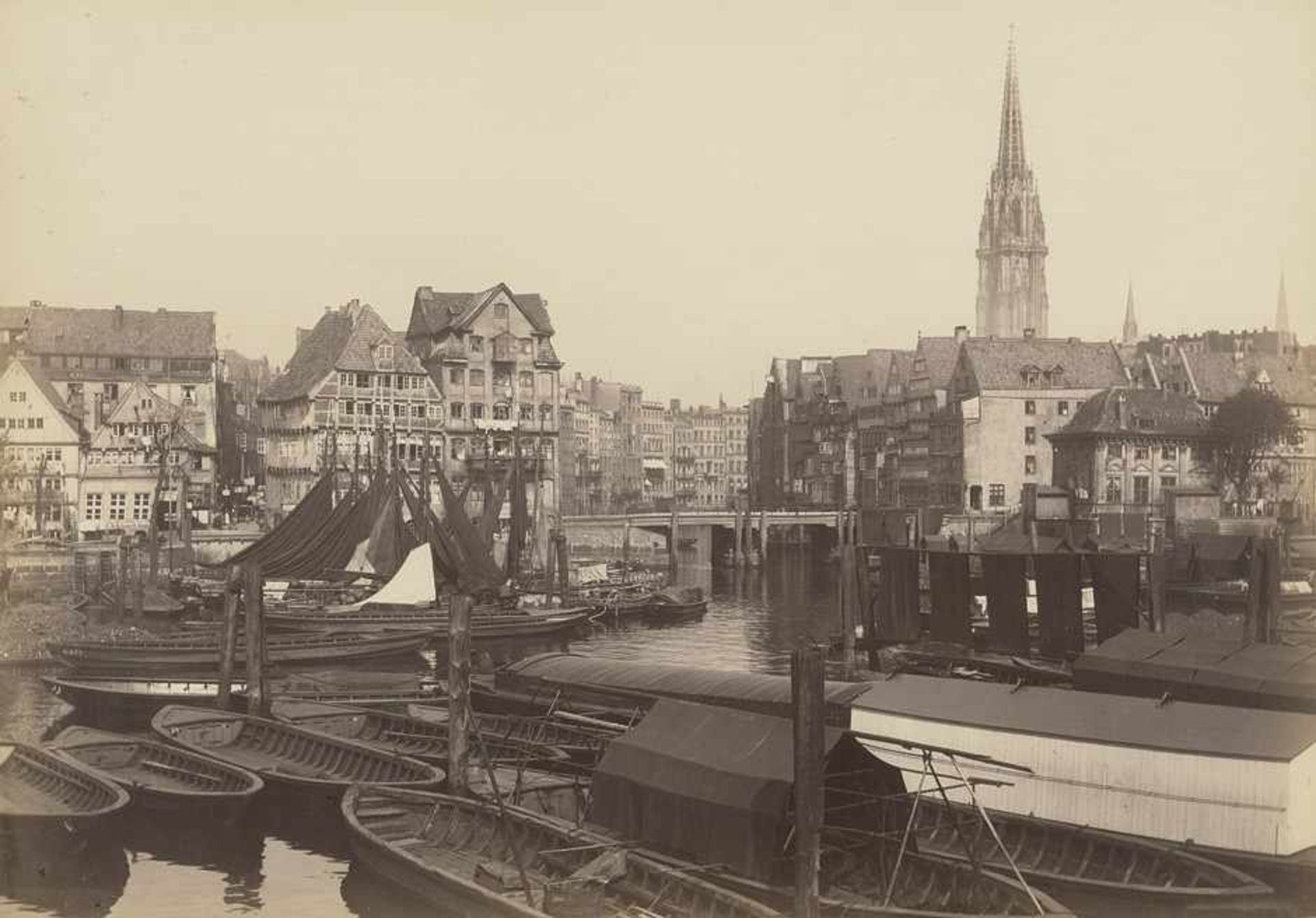 Koppmann, Georg: Views of HamburgViews of Hamburg. 1871 - 1903. 28 large-format albumen prints. Each - Image 4 of 4