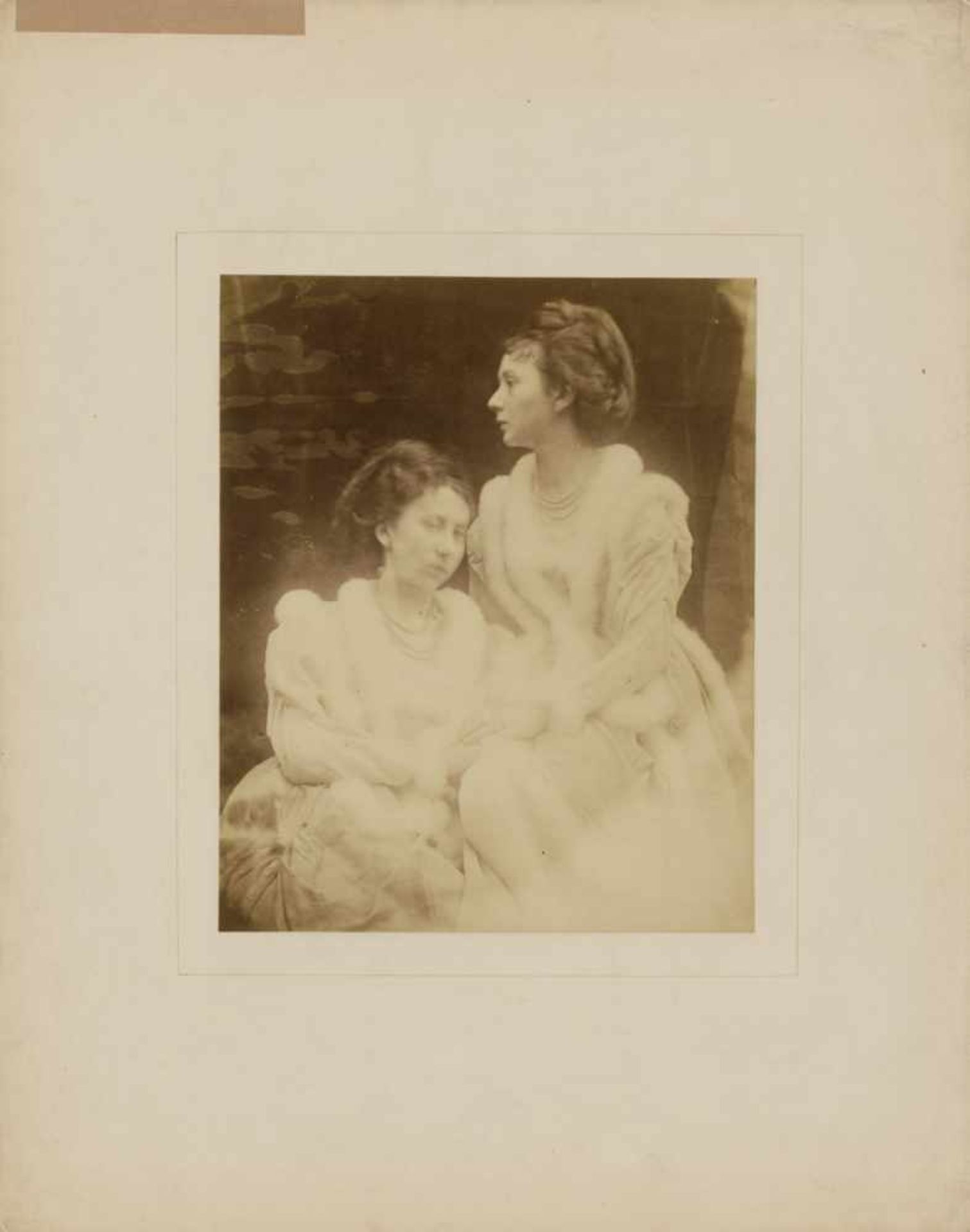 Cameron, Julia Margaret: Portrait of two womenPortrait of two women. 1866 -70. Albumen print. 30,5 x - Bild 2 aus 2