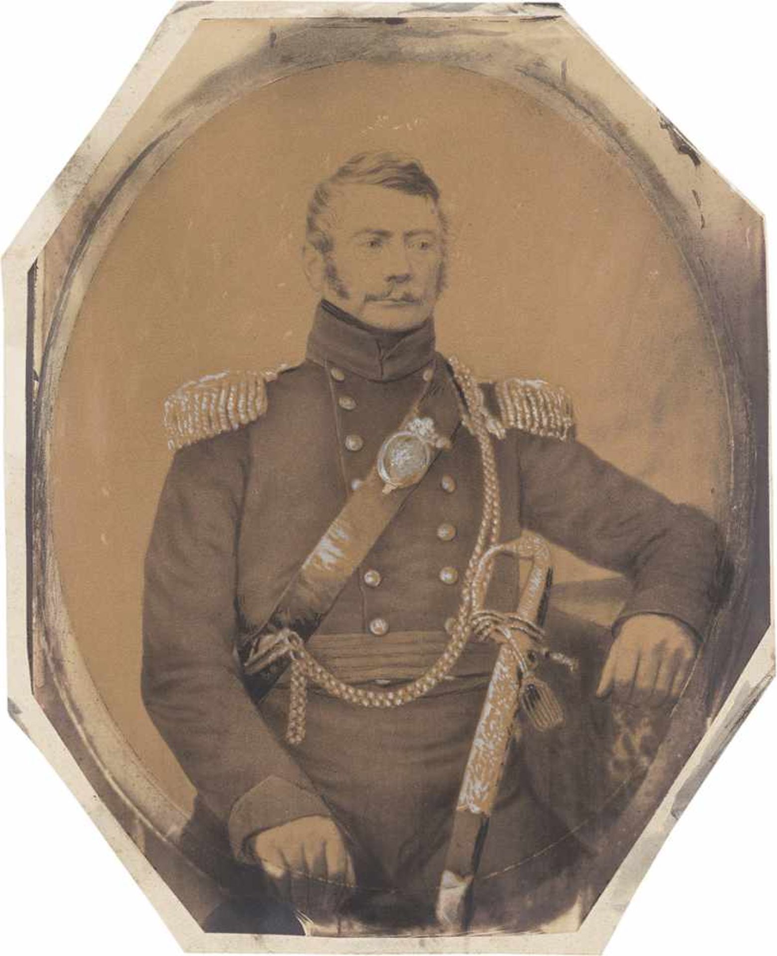 German Military Portrait: Portrait of a high-ranking military office of a small German