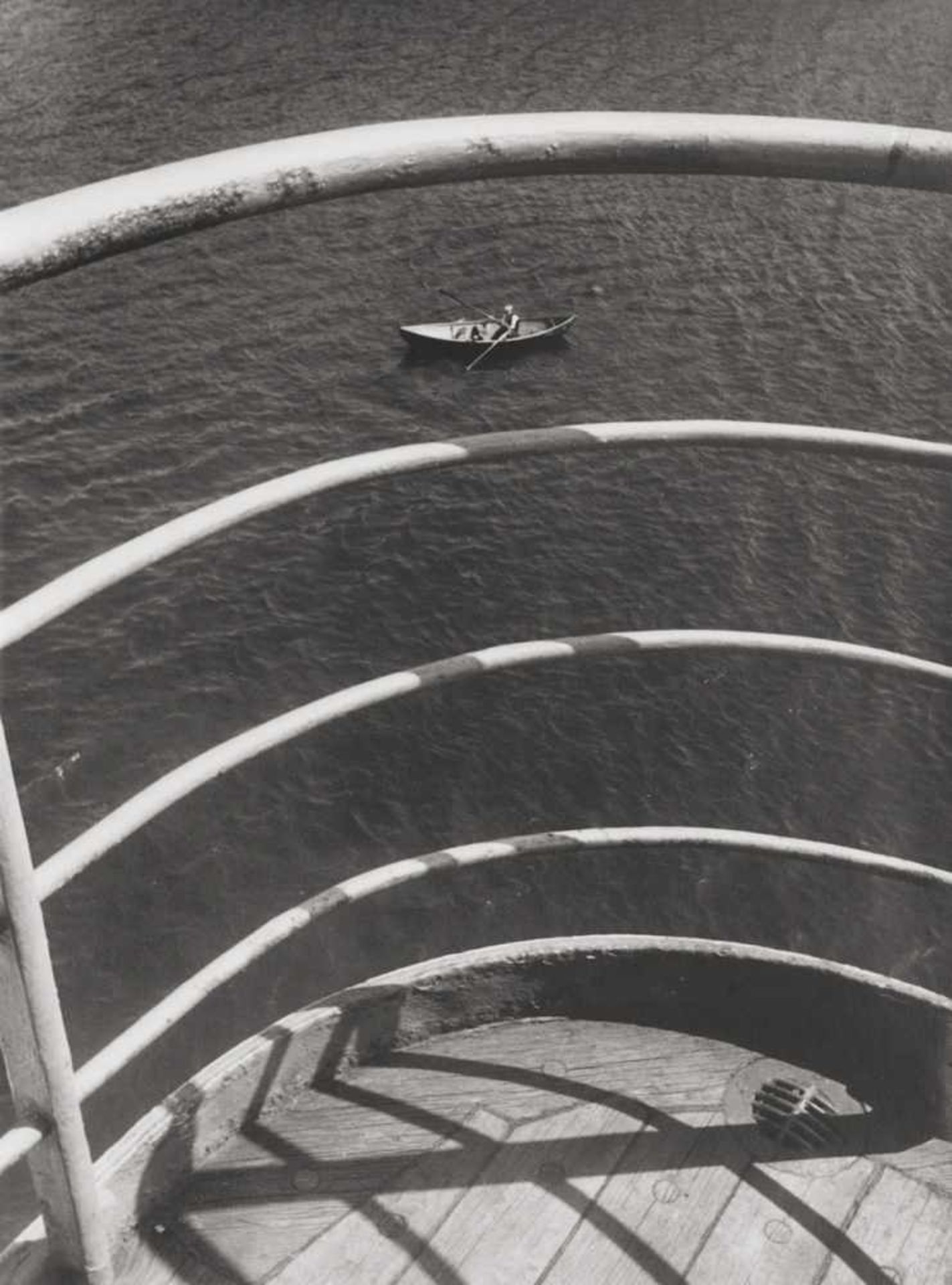 Unknown Photographer: View from ship's gunwale pointView from ship's gunwale point. 1930s. Vintage