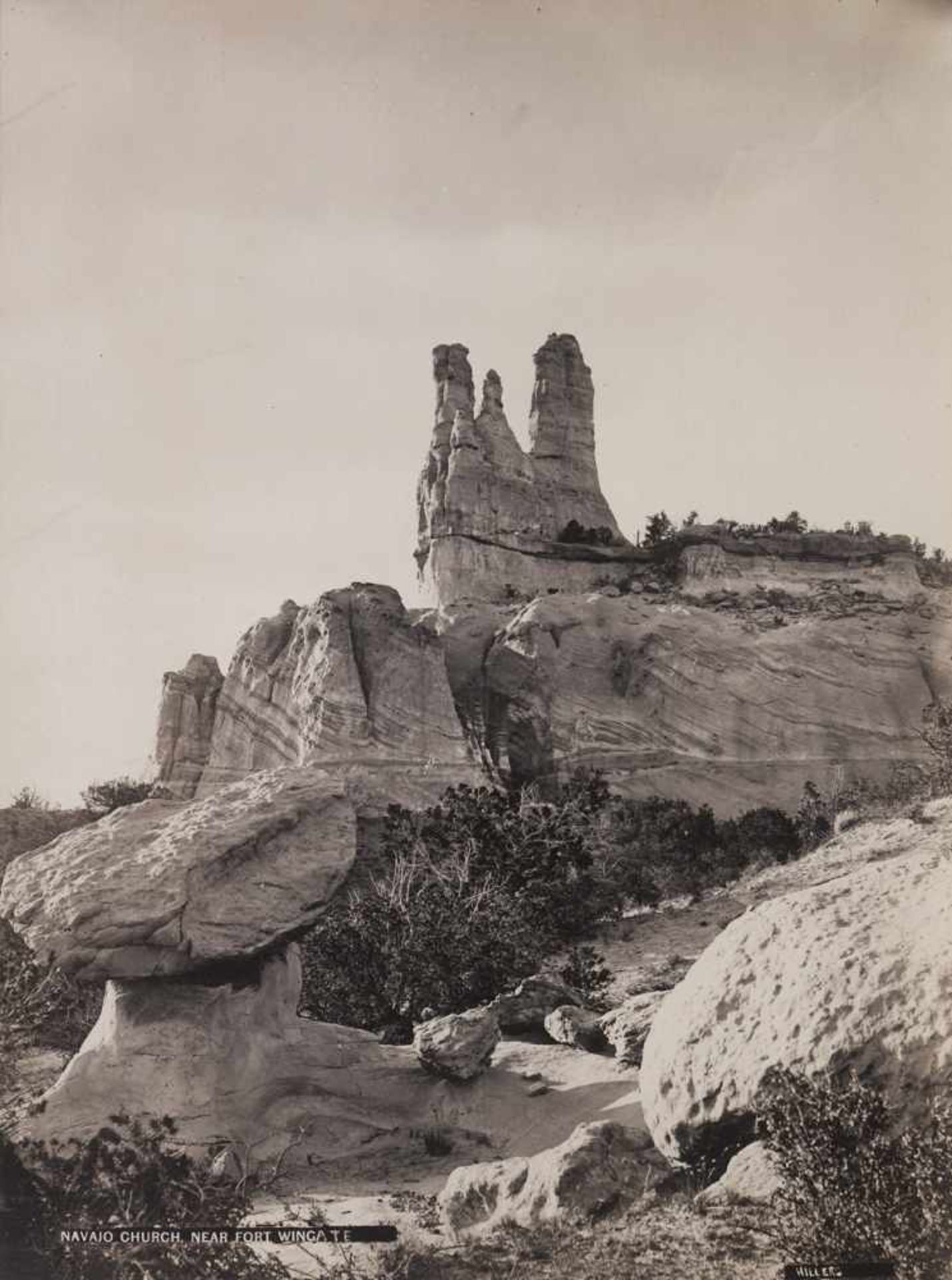 Hillers, John K. and unknown: "Shinimo Altar from Brink of Marble Canyon of the Colorado River, - Image 3 of 3