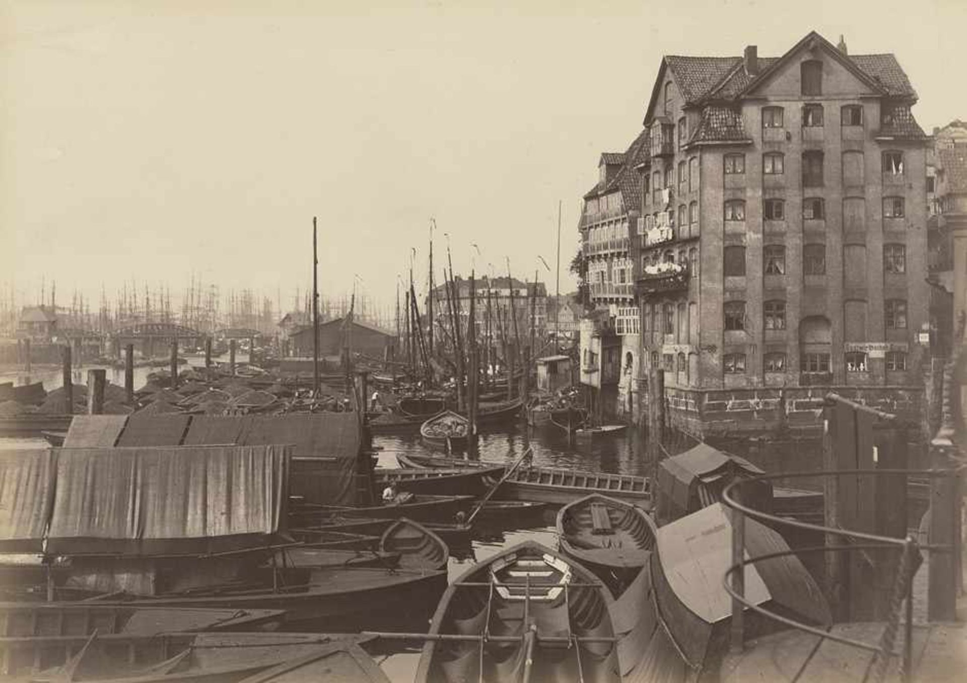 Koppmann, Georg: Views of HamburgViews of Hamburg. 1871 - 1903. 28 large-format albumen prints. Each - Image 2 of 4