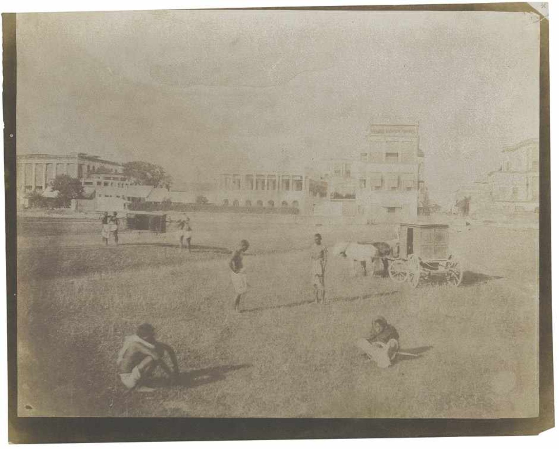 British India: Esplanade Row from the Maidan, CalcuttaPhotographer: Frederick Fiebig. Esplanade