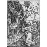 Dürer, Albrecht: Joachim auf dem FeldeJoachim auf dem Felde. Holzschnitt aus dem Marienleben, wie