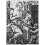 Beham, Hans Sebald: CharitasCharitas. Kupferstich. 5,7 x 4,3 cm. B. 137, Pauli 139, Hollstein 139.