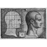 Beham, Hans Sebald: Eines Mannes HauptEines Mannes Haupt. Kupferstich. 5,1 x 7,9 cm. 1542. B. 219,