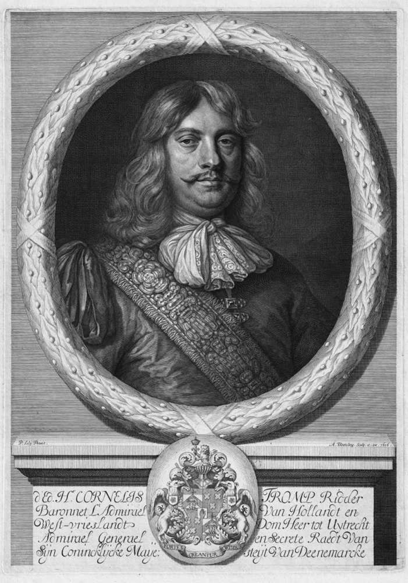 Blooteling, Abraham: Bildnis des Admirals Cornelis TrompBildnis des Admirals Cornelis Tromp.