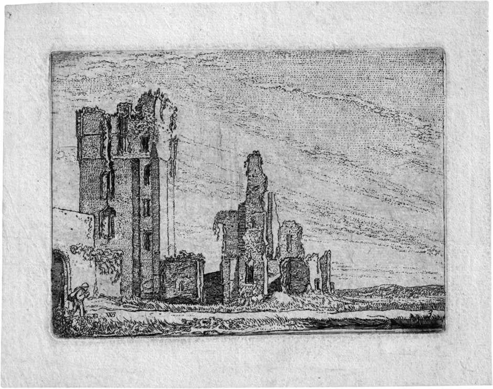 Buytewech, Willem: Die Ruinen von Huys te Kleef nahe HaarlemDie Ruinen von Huys te Kleef nahe