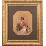 James Warren Childe [1780 - 1862]- Portrait of a Infantry Major [ADC] seated:- signed bottom