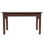 An 18th Century mahogany rectangular serving table:,