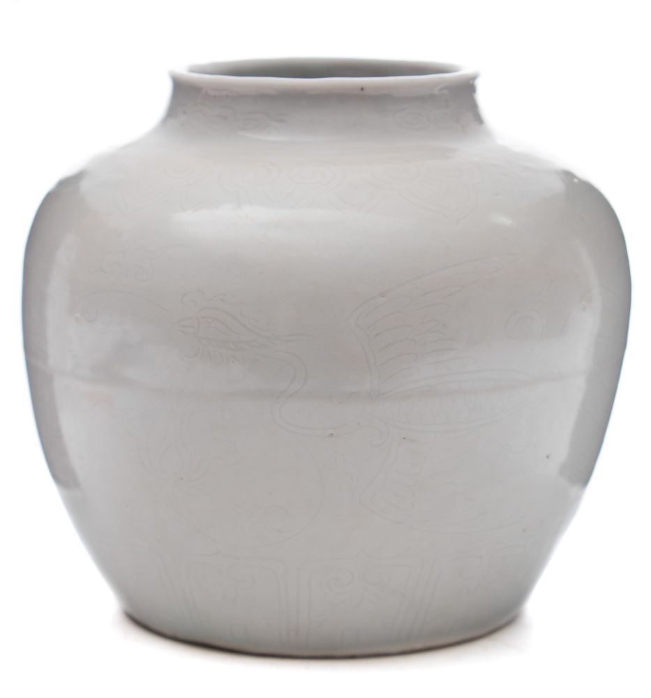 A Chinese porcelain polychrome vase: of slender baluster form under a turquoise glaze, - Image 3 of 3