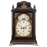 Starey, London, an ebonised bell-top bracket clock: the eight-day duration,