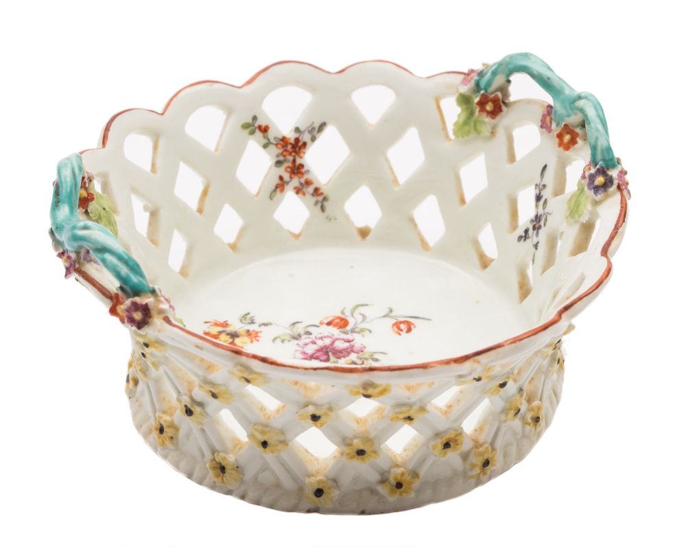 A Derby two-handled basket: of small size,