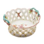 A Derby two-handled basket: of small size,