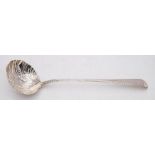 A George III silver Old English pattern soup ladle, maker Alexander Barnet, London,