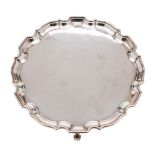 An Edward VIII silver salver, maker Adie Bros, Birmingham,