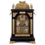 A large Victorian chiming bracket clock: the eight-day duration,