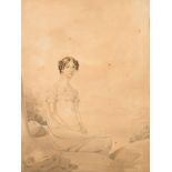 Attributed to Edward Nash [1778-1821]- A portrait of Sara Coleridge,