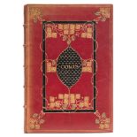 ELSTON PRESS : Milton, John, Comus, A Maske, highly decorative signed binding slightly fading, 4to,