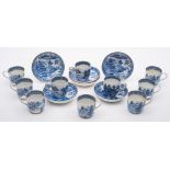 A set of six late 18th/early 19th Century Spode porcelain coffee cups,