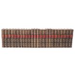 BINDINGS : Waverley Novels, 24 vols, half calf, contrasting morocco labels, small 8vo, 1830.