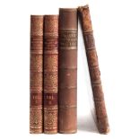 HEATH'S Gallery of British Engravings : 2 vols, steel engraved plates, half gilt red calf, 4to,