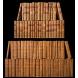 PARSONS'S : Select British Classics : 36 vols, cont. calf rubbed lacking some labels, 12mo, c1793.