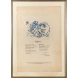 AUDEN, W. H - Half-Way : framed broadside limited to 75 copies (this is number one), signed by W.H.