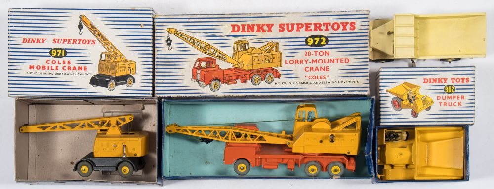 Dinky 20 -Ton Lorry Mounted 'Coles' Crane (7972):, Coles Mobile Crane (971),