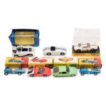 Six Dinky Sports cars and Racing cars:, two Cooper Racing Cars (240), Fiat Arbath 2000 (202),