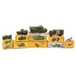 Dinky Military group:, Military Ambulance (62), Armoured Car (670),